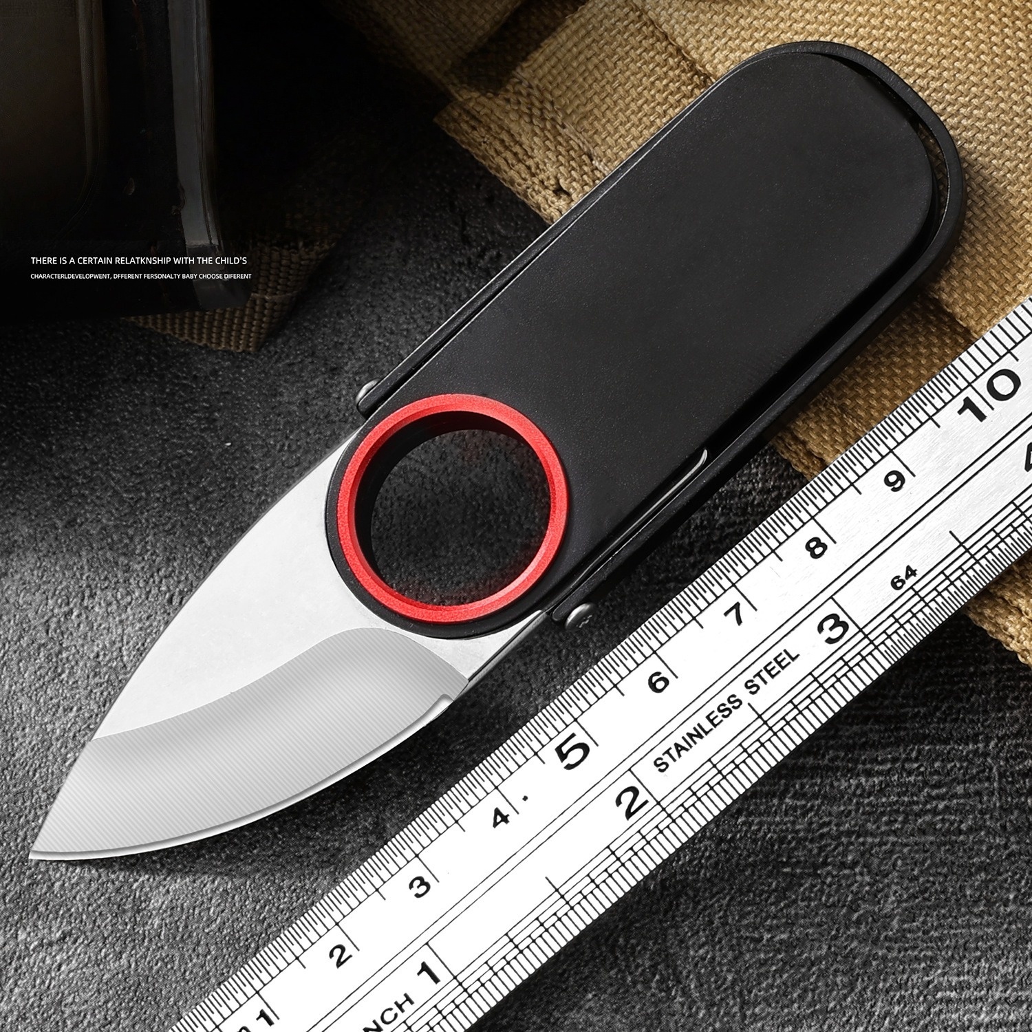 Card Scraper Steel - New Mechanical Folding Knife Outdoor Belt