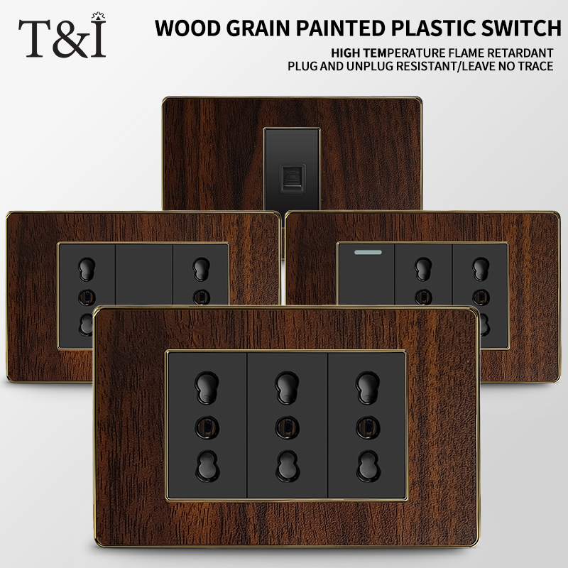 Woodworking Zone - T&I 118-Type Black Retro Wood Grain