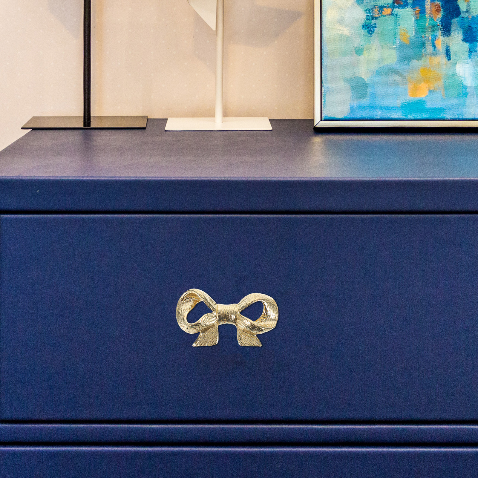 Woodworking Inspiration - Gold Brass Door Handle Bowknot Style