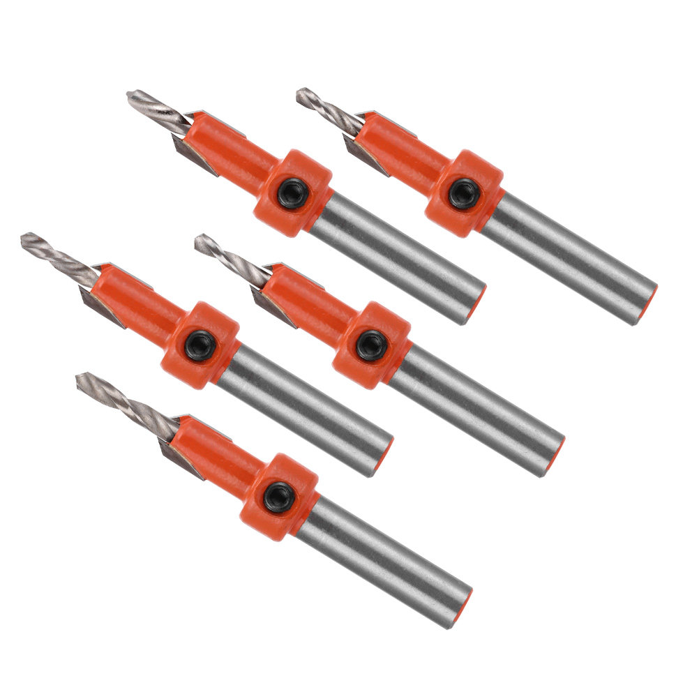 Woodworking Drill - 5pcs Woodworking Countersink Drill Bit Set