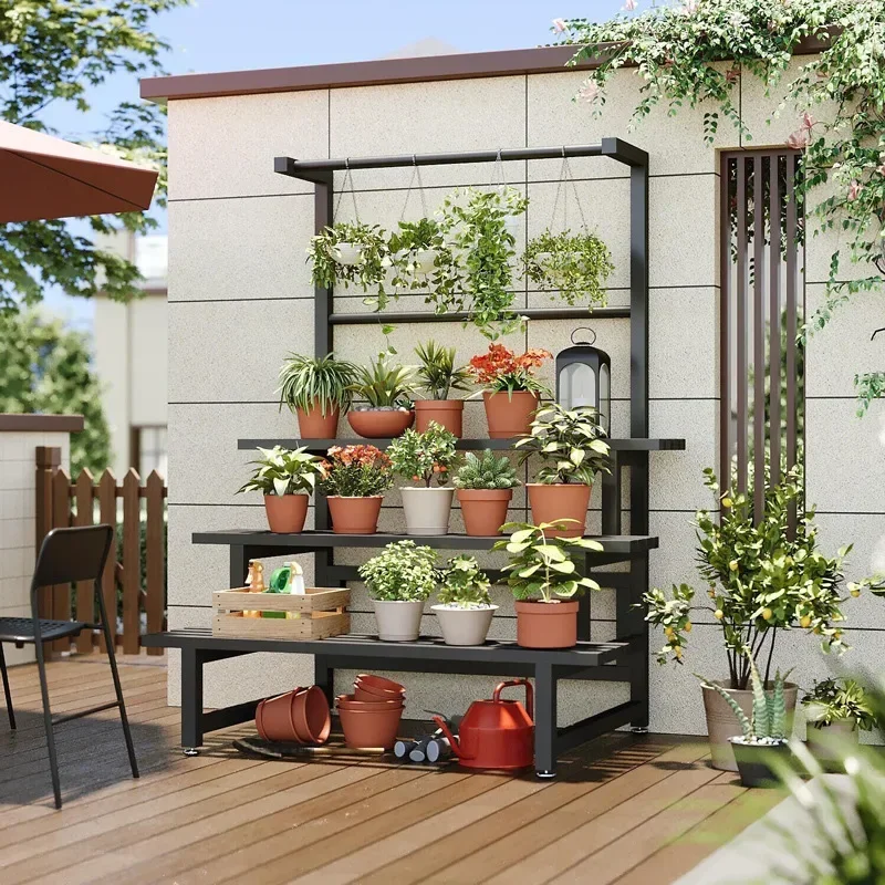 Tiered Display Plant Rack Shel - Woodworking Zone reseña y precio