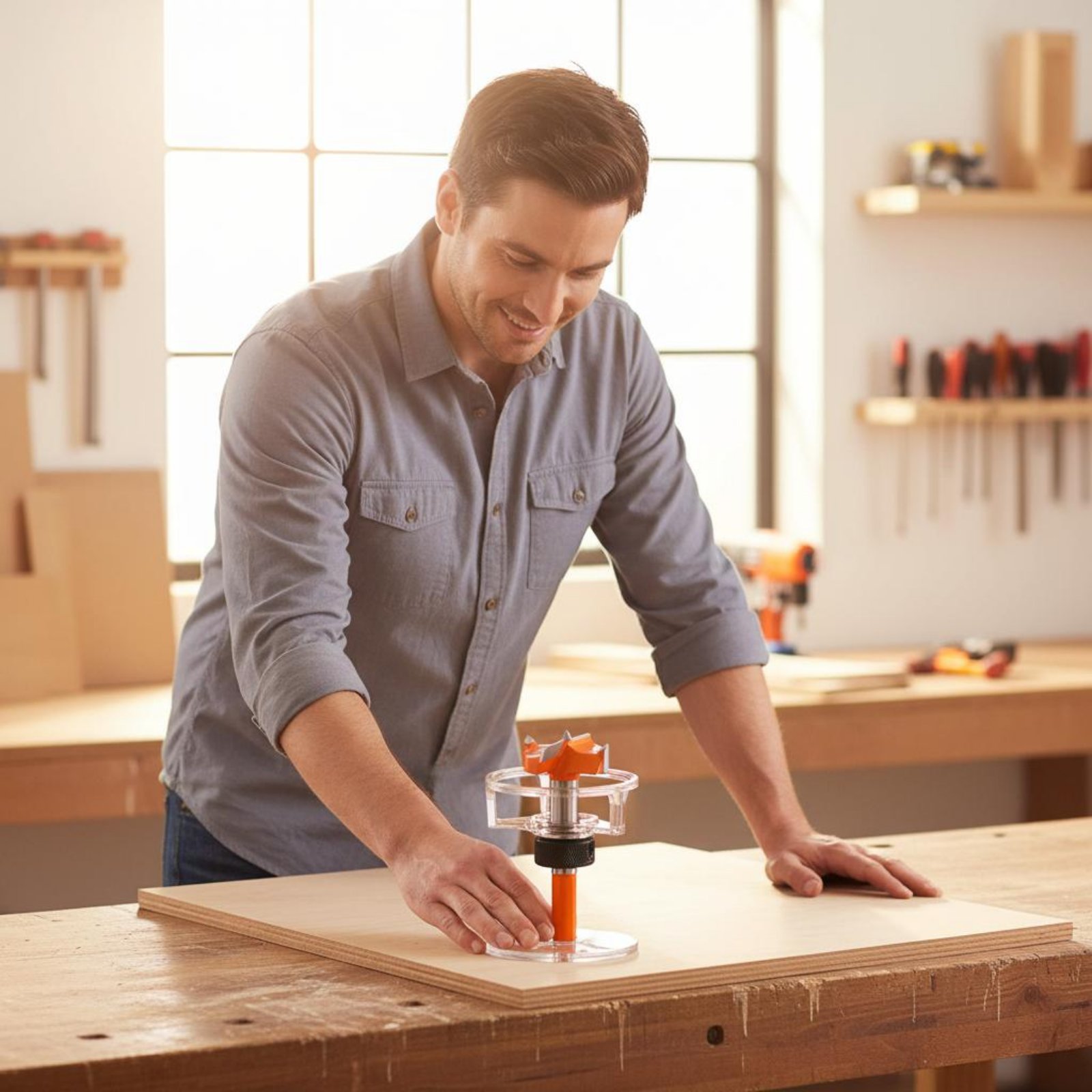 35mm Cup Drilling Jig Adjustab - Woodworking Drill reseña y precio
