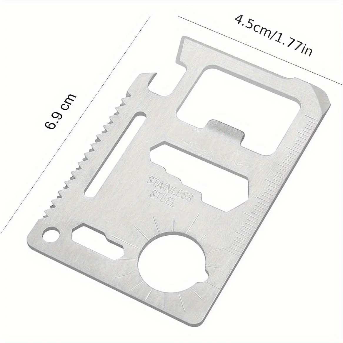 1/2pcs Pack 11 in 1 Credit Car - Card Scraper Steel reseña y precio