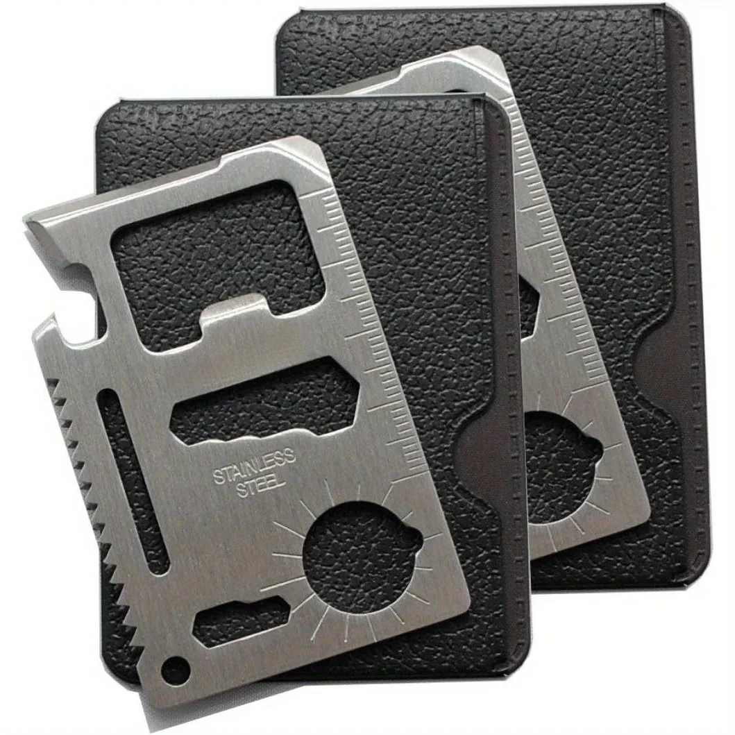 1/2pcs Pack 11 in 1 Credit Car - Card Scraper Steel reseña y precio