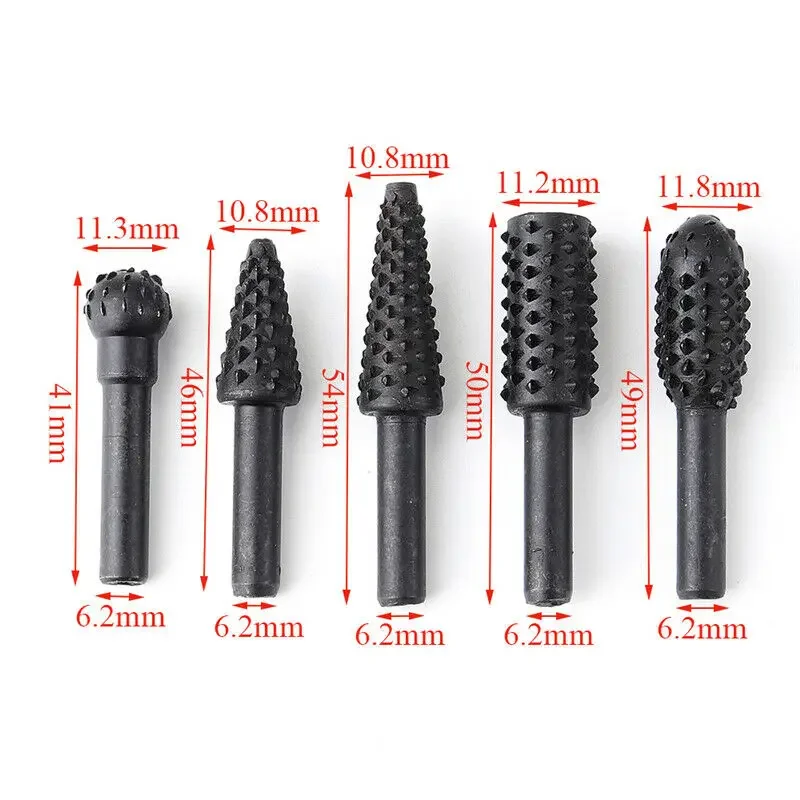 5PCS Rotary Craft Files Rotary - Woodworking Rasps And Files reseña y precio