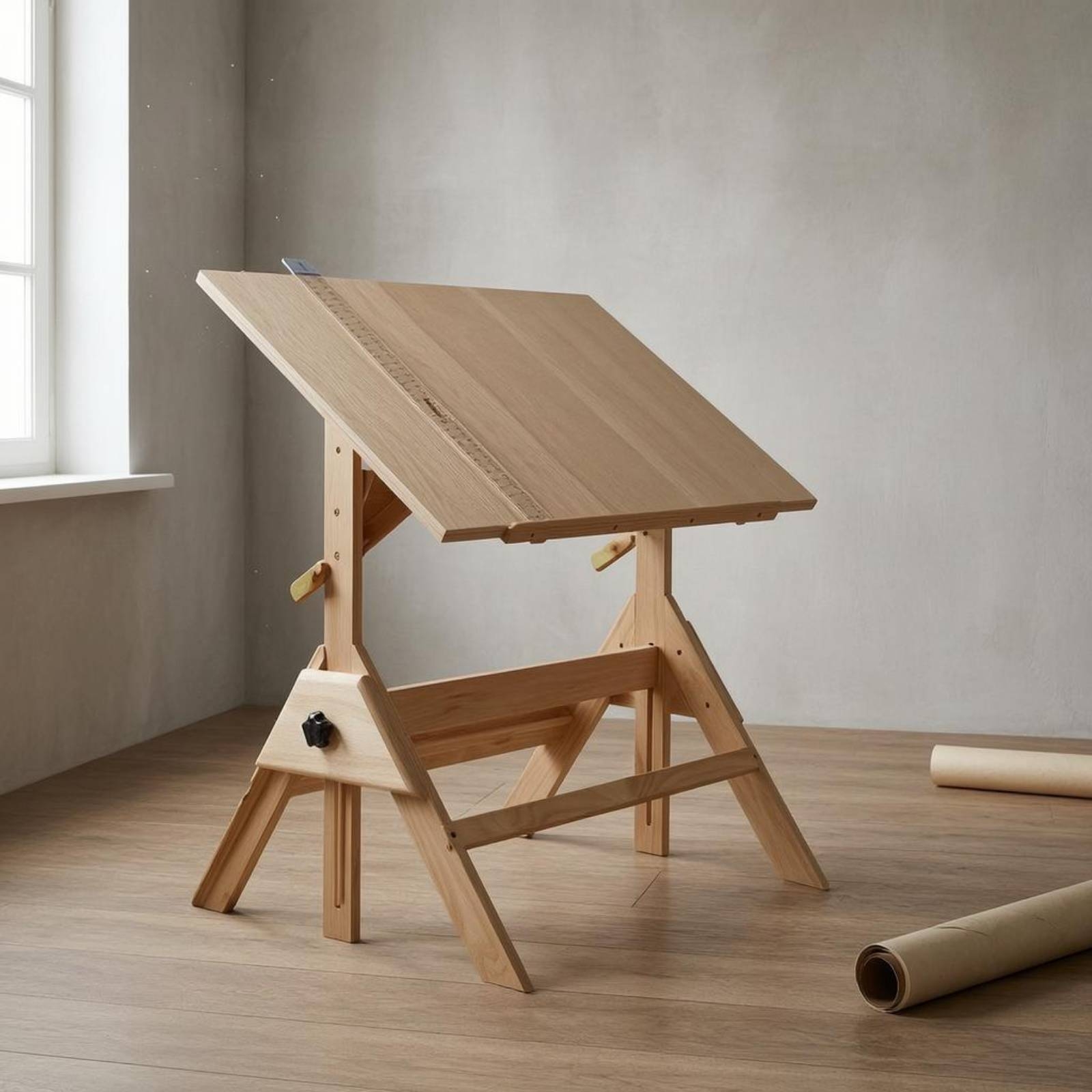 Adjustable Drawing Table Natur - Woodworking Table reseña y precio