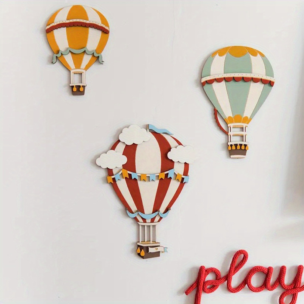 3D Wooden Hot Air Balloon Deco - Woodworking Zone reseña y precio