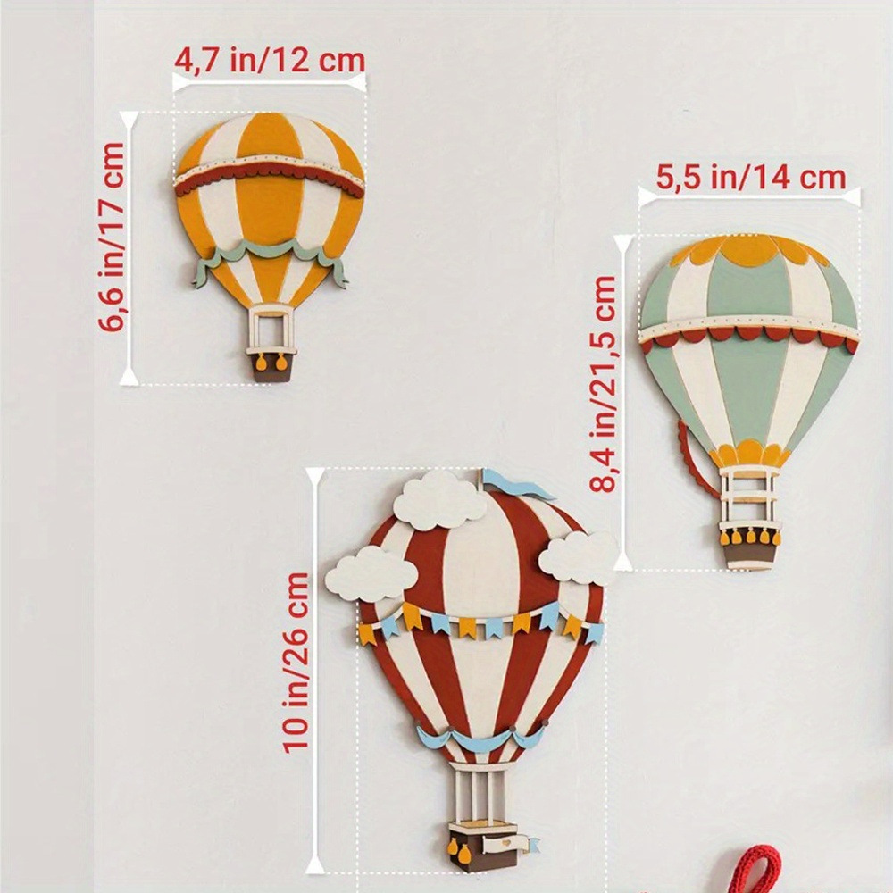 3D Wooden Hot Air Balloon Deco - Woodworking Zone reseña y precio
