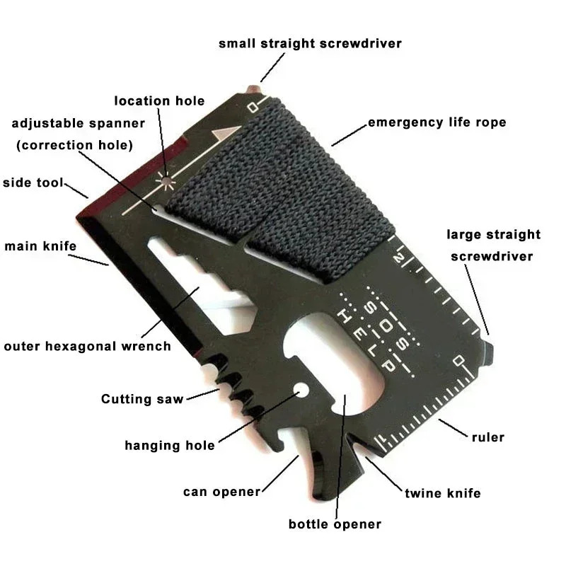 14 In 1 Multi Functional Stain - Card Scraper Steel reseña y precio