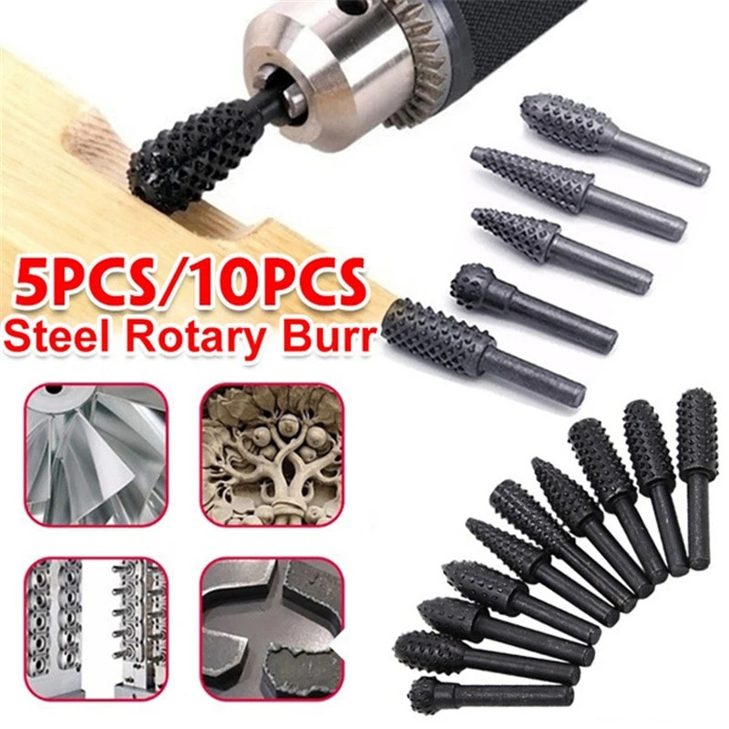 5PCS/10PCS 6mm Shank Rotary Bu - Woodworking Rasps And Files reseña y precio