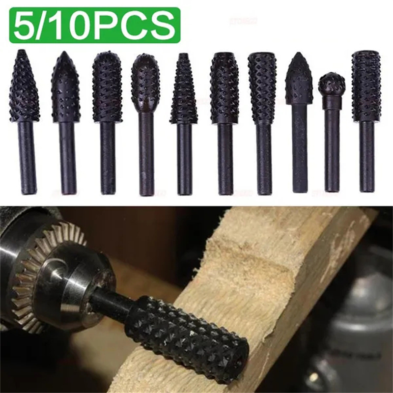 5PCS/10PCS 6mm Shank Rotary Bu - Woodworking Rasps And Files reseña y precio