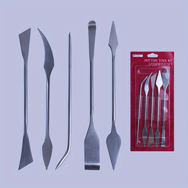 5-piece set of stainless steel - Card Scraper Steel reseña y precio