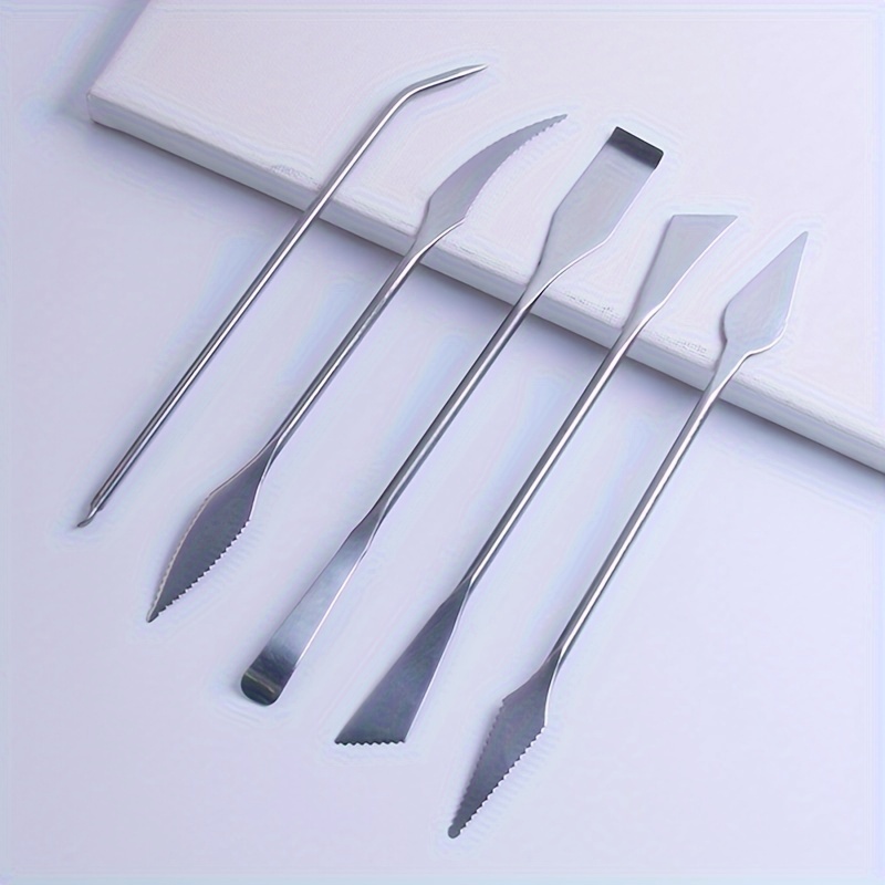 5-piece set of stainless steel - Card Scraper Steel reseña y precio