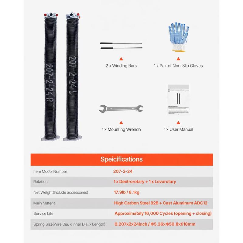 Garage Door Lift Springs Pair  - Woodworking Garage reseña y precio