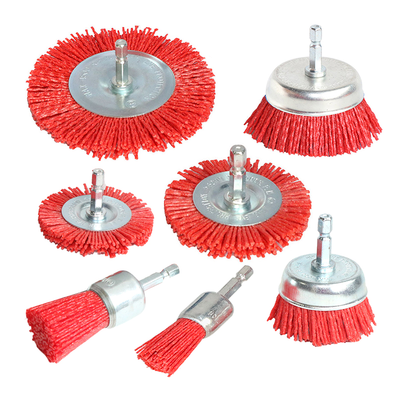 Nylon Cup Brush Abrasive Wire  - Woodworking Drill reseña y precio