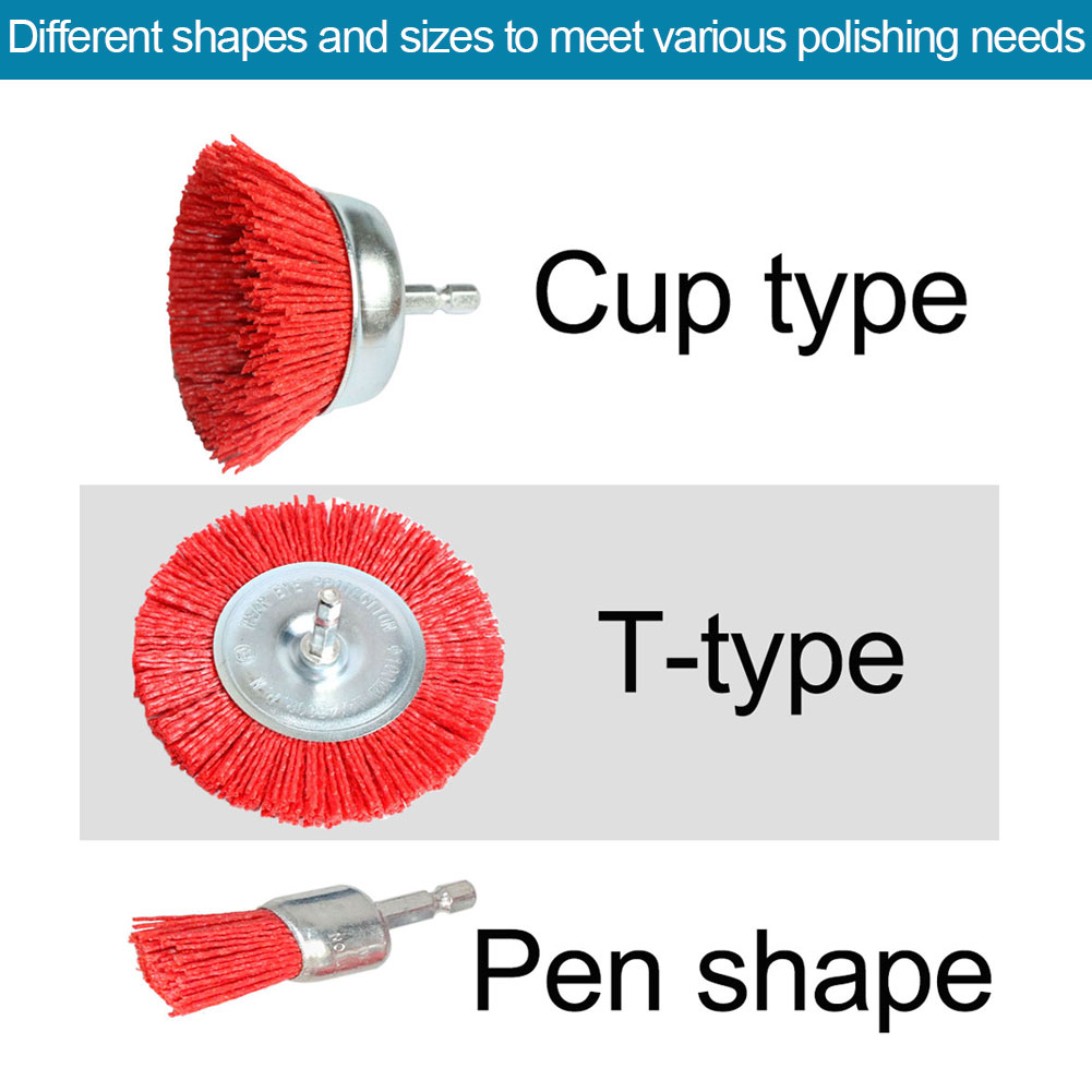 Nylon Cup Brush Abrasive Wire  - Woodworking Drill reseña y precio