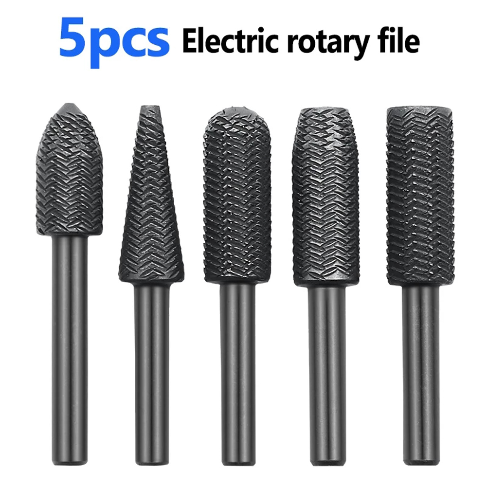 5Pcs Double Cut Rotary Rasp Fi - Woodworking Rasps And Files reseña y precio
