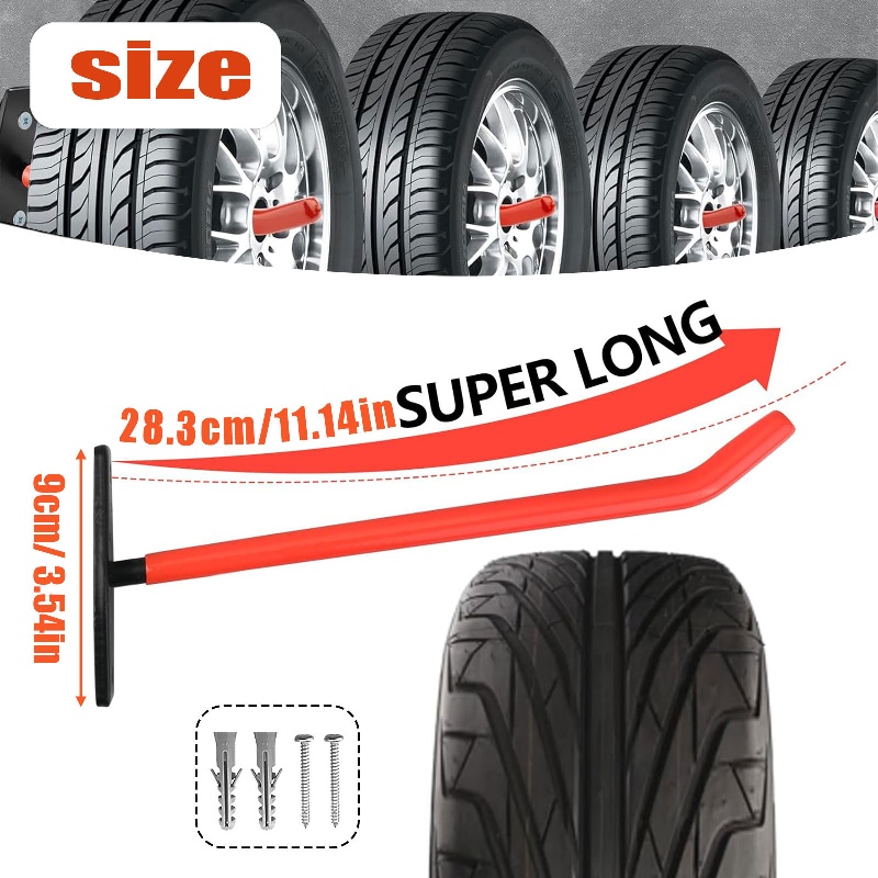 Heavy-Duty Wall-Mounted Tire S - Woodworking Garage reseña y precio