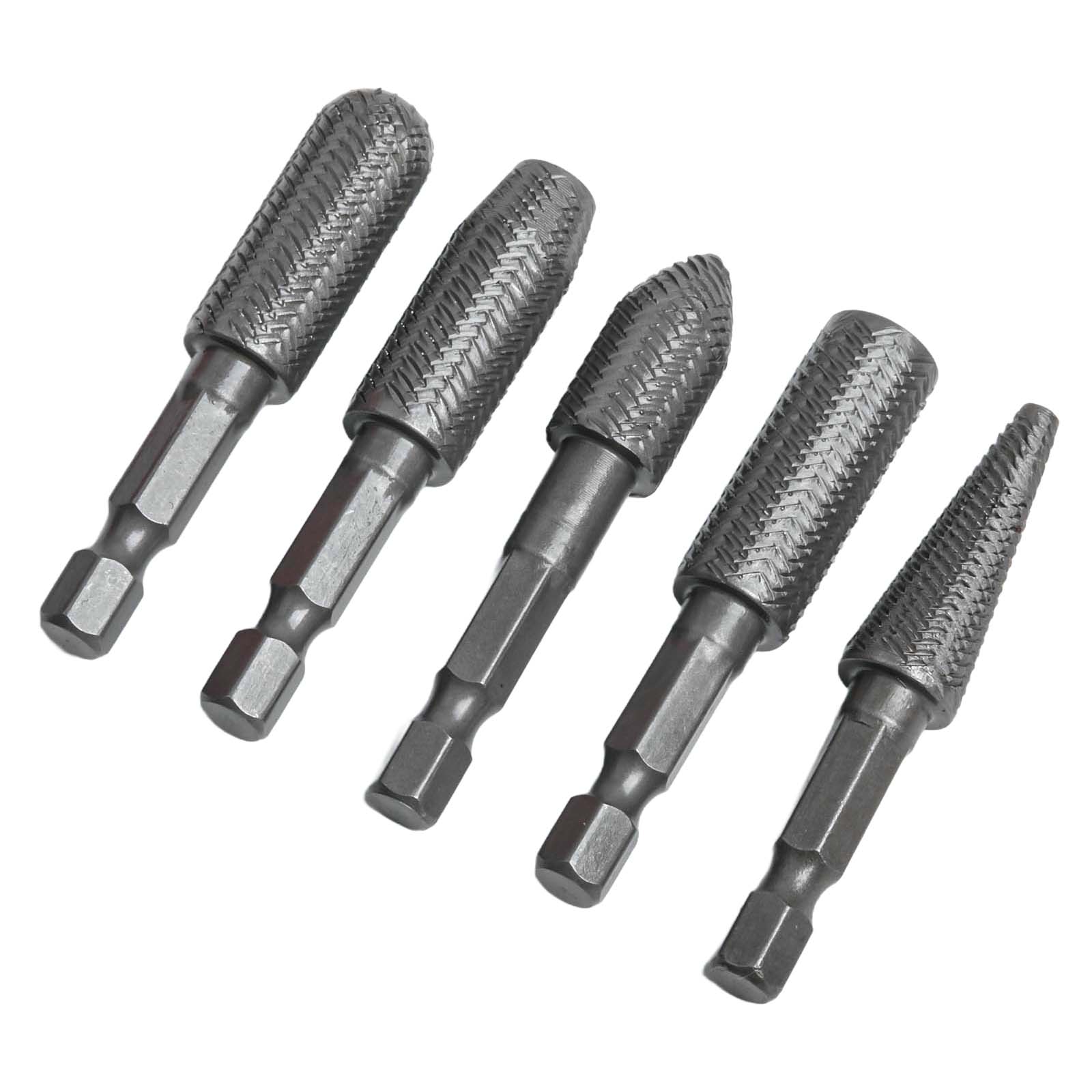 5Pcs Rotary Rasp 1/4inch Hex S - Woodworking Rasps And Files reseña y precio