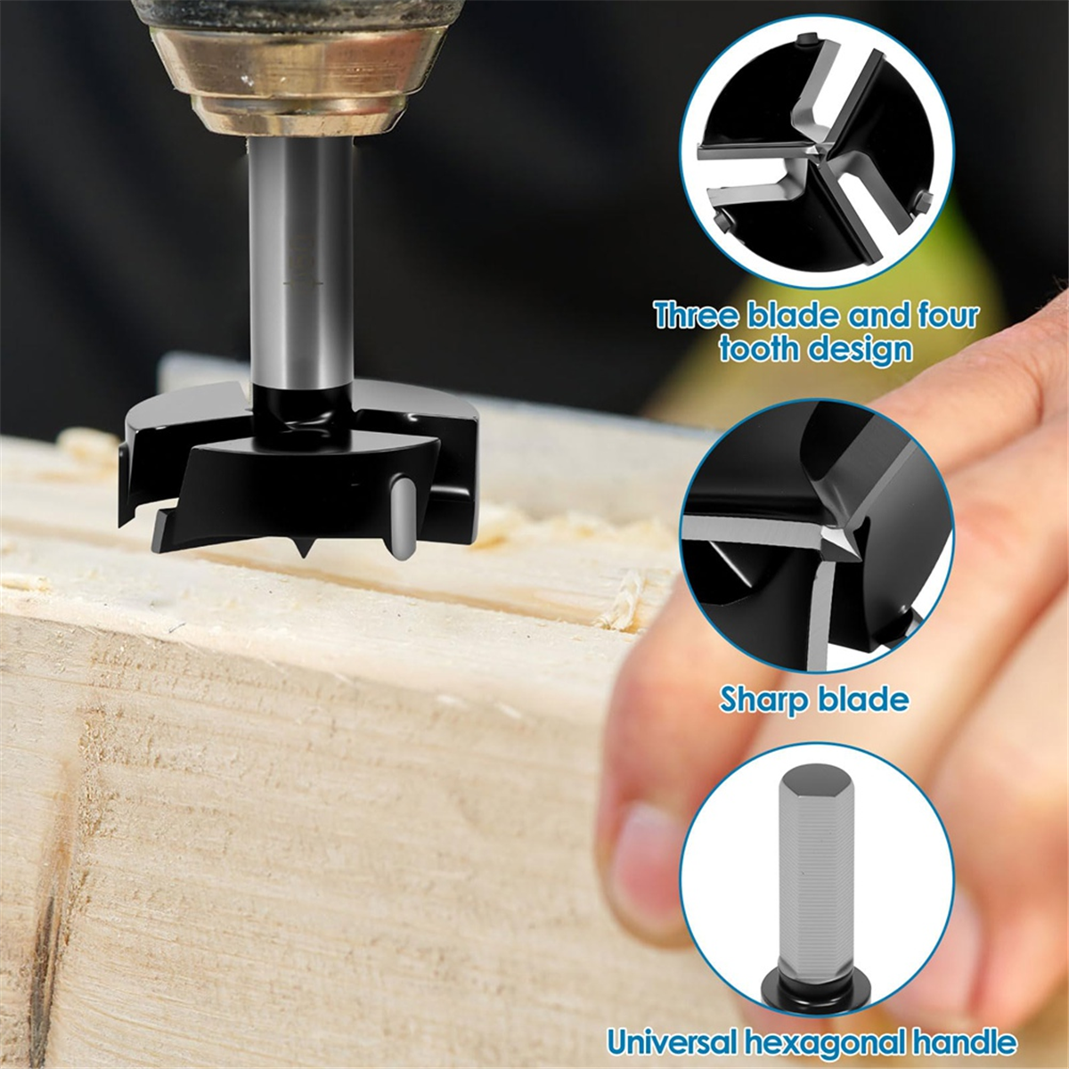 ABNJ Bit for Woodworking, Trip - Woodworking Drill reseña y precio