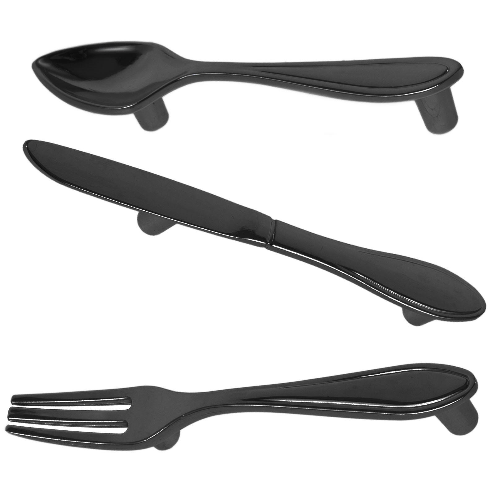 3Pcs Cutlery Inspired Cabinet  - Woodworking Inspiration reseña y precio