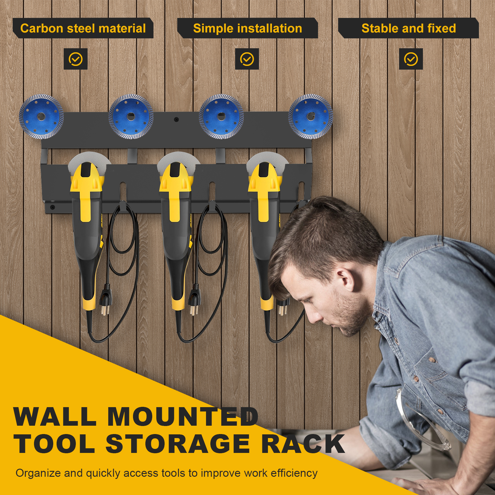 3-Slot Angle Grinder and Polis - Woodworking Garage reseña y precio