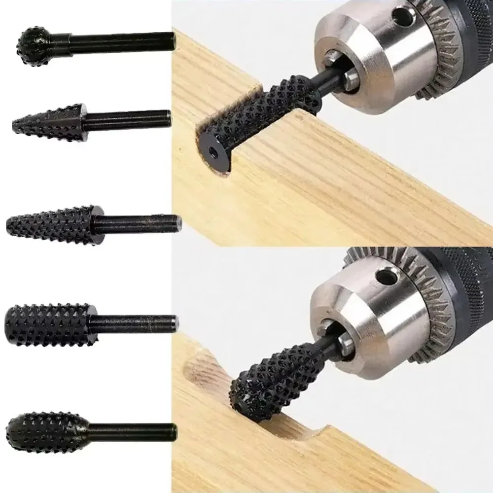 5pcs Rasp File Drill Bits Rasp - Woodworking Rasps And Files reseña y precio