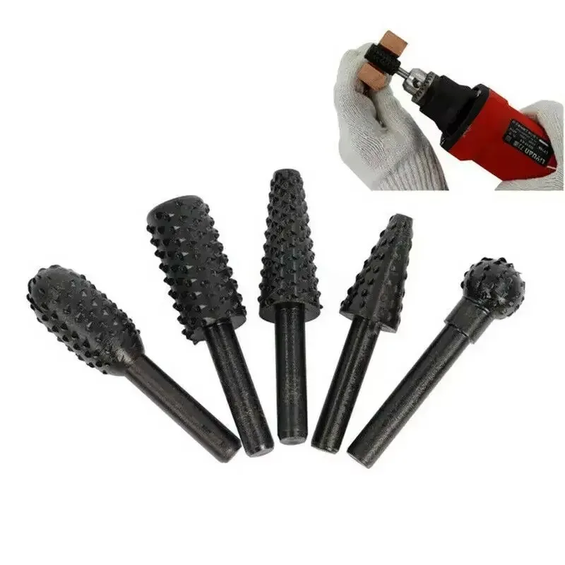 5pcs Rasp File Drill Bits Rasp - Woodworking Rasps And Files reseña y precio