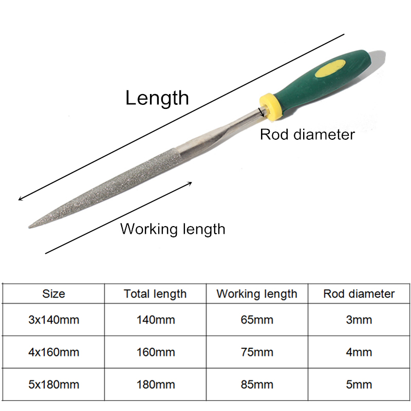6pcs Diamond Needle Files Set  - Woodworking Rasps And Files reseña y precio