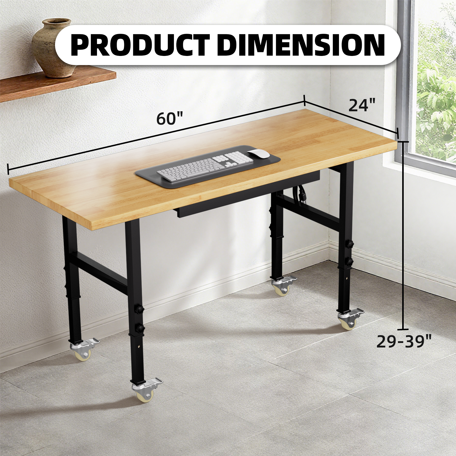 Adjustable Height Workbench He - Woodworking Garage reseña y precio