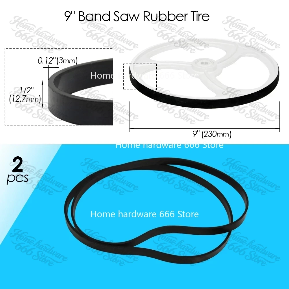 2pcs Bandsaw Rubber Band for 8 - Woodworking Bandsaw reseña y precio