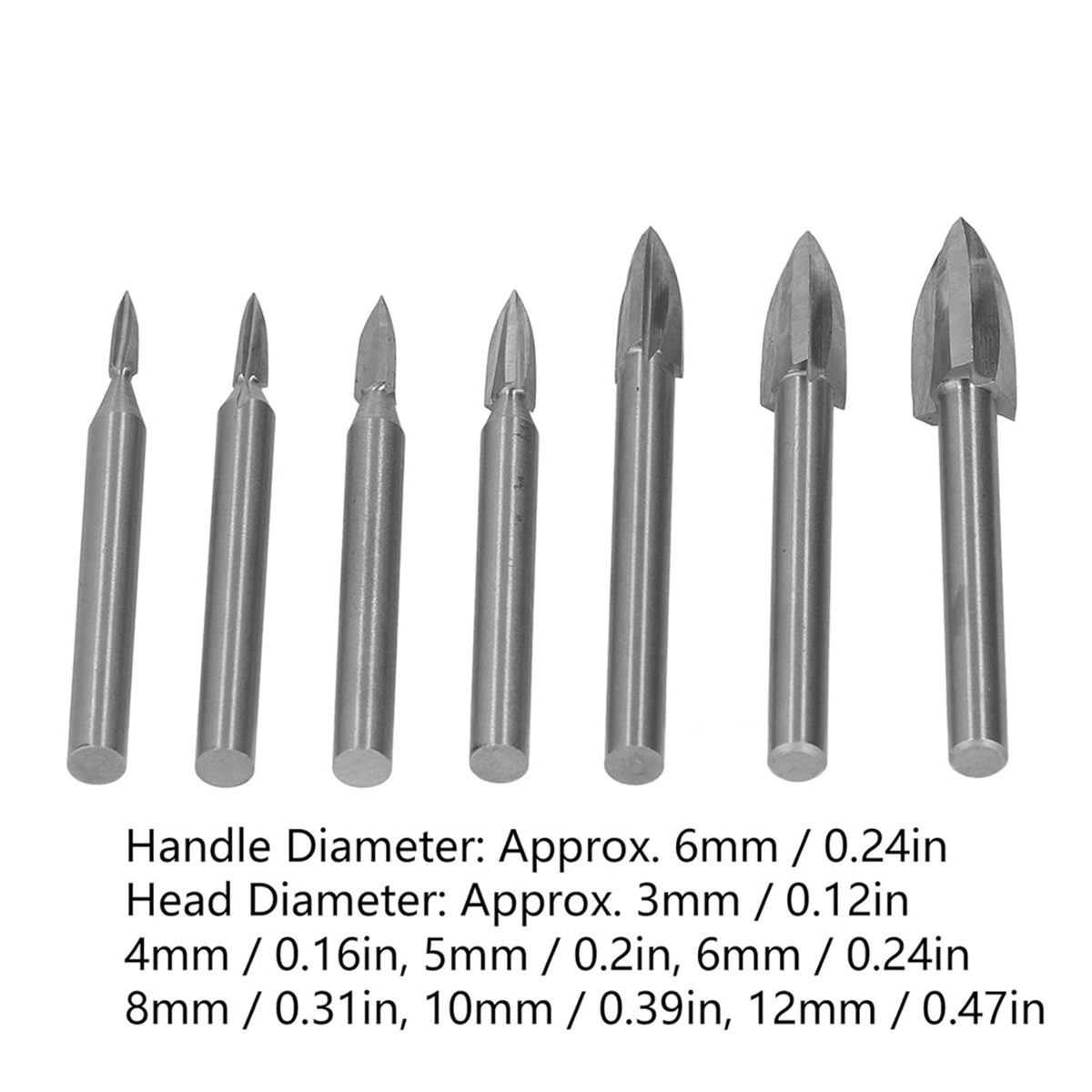 ABNJ 7Pcs Engraving Drill Bit  - Woodworking Drill reseña y precio