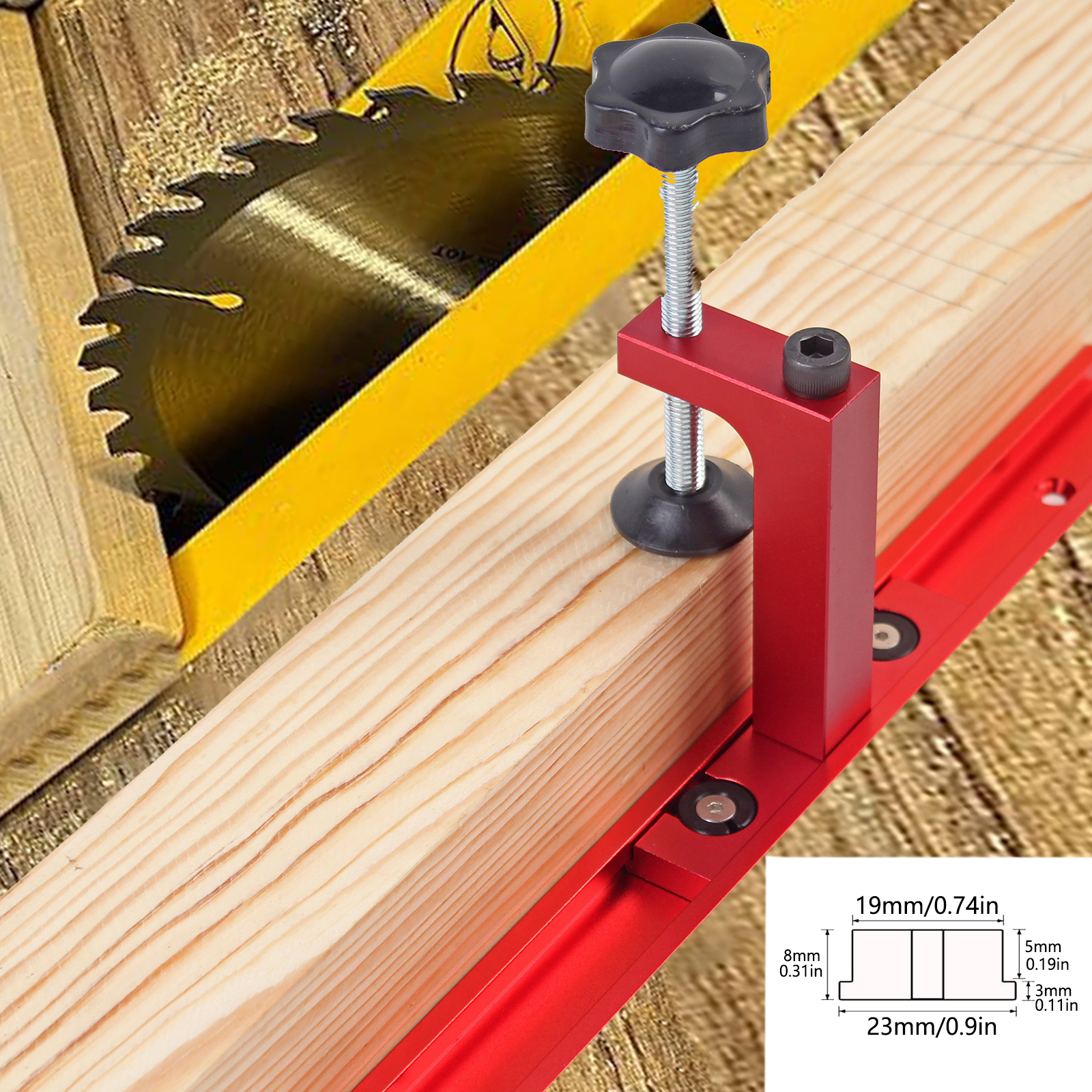 1Pc For 30/45 type T-Track Fix - Woodworking Bandsaw reseña y precio