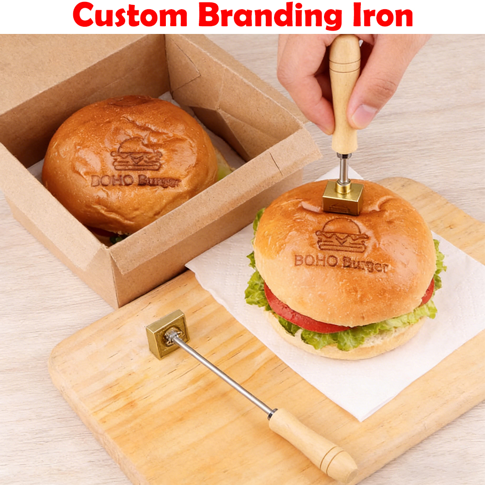 M8 Custom Branding Iron Stamp  - Woodworking Logo Design reseña y precio