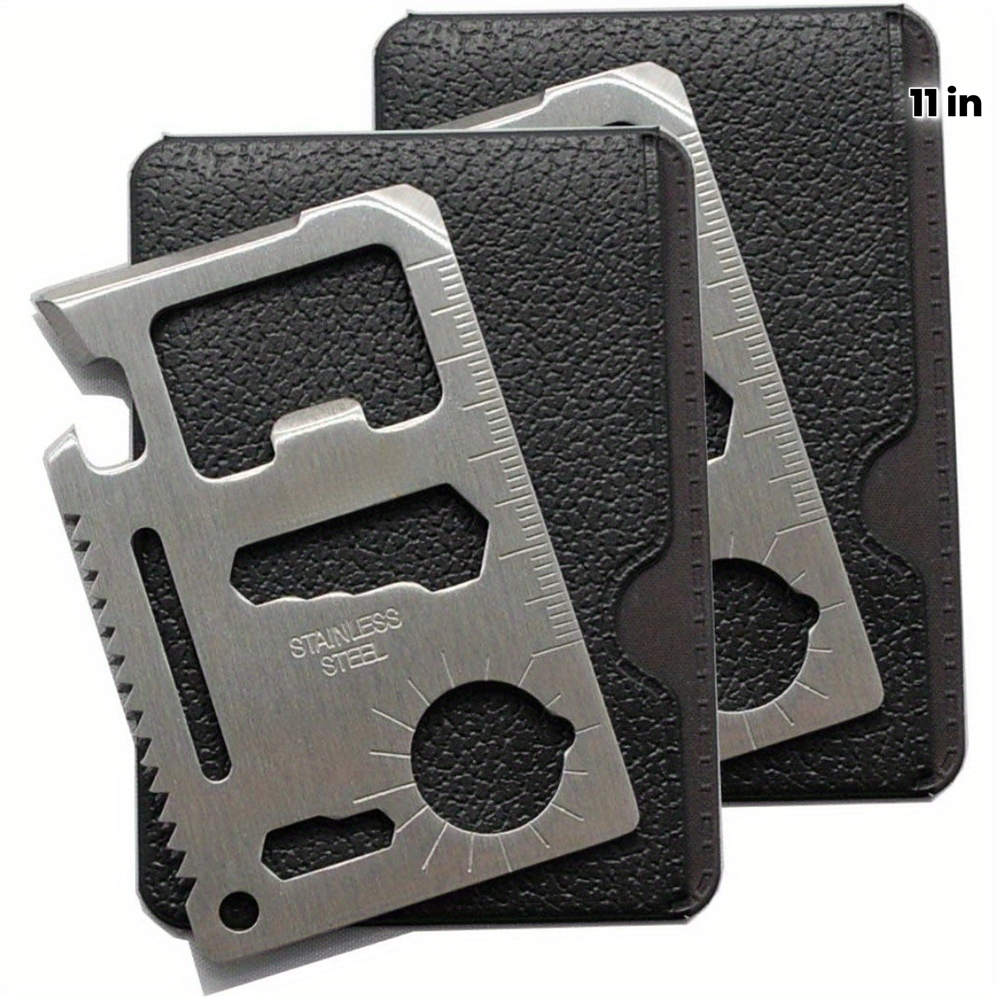 1/2pcs Pack 11 in 1 Credit Car - Card Scraper Steel reseña y precio