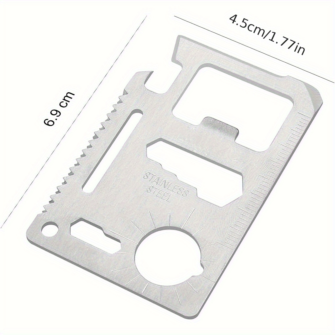 1/2pcs Pack 11 in 1 Credit Car - Card Scraper Steel reseña y precio
