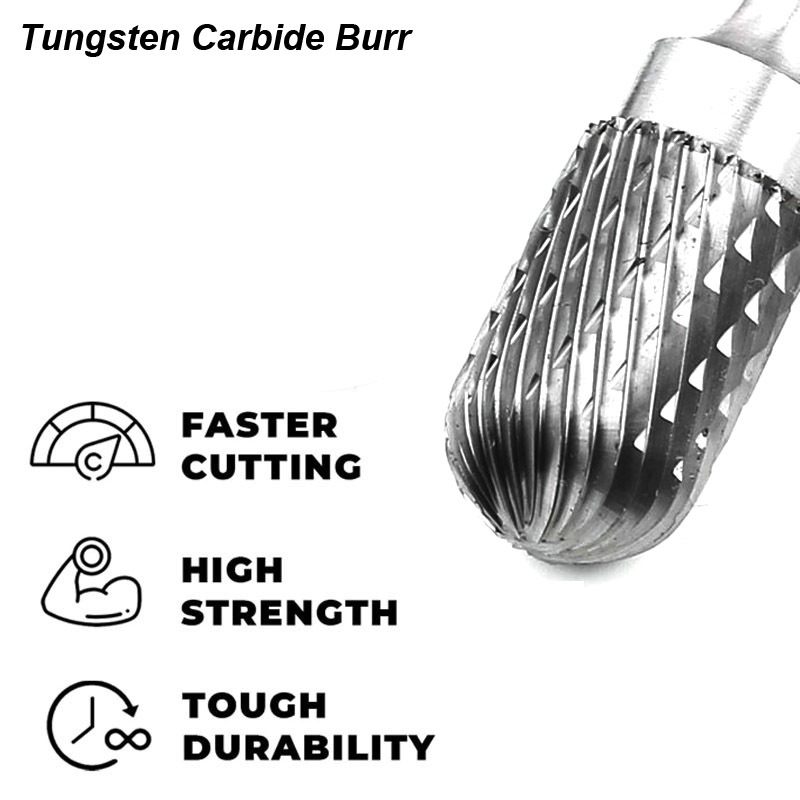 Tungsten Carbide Burrs Set 6mm - Woodworking Rasps And Files reseña y precio