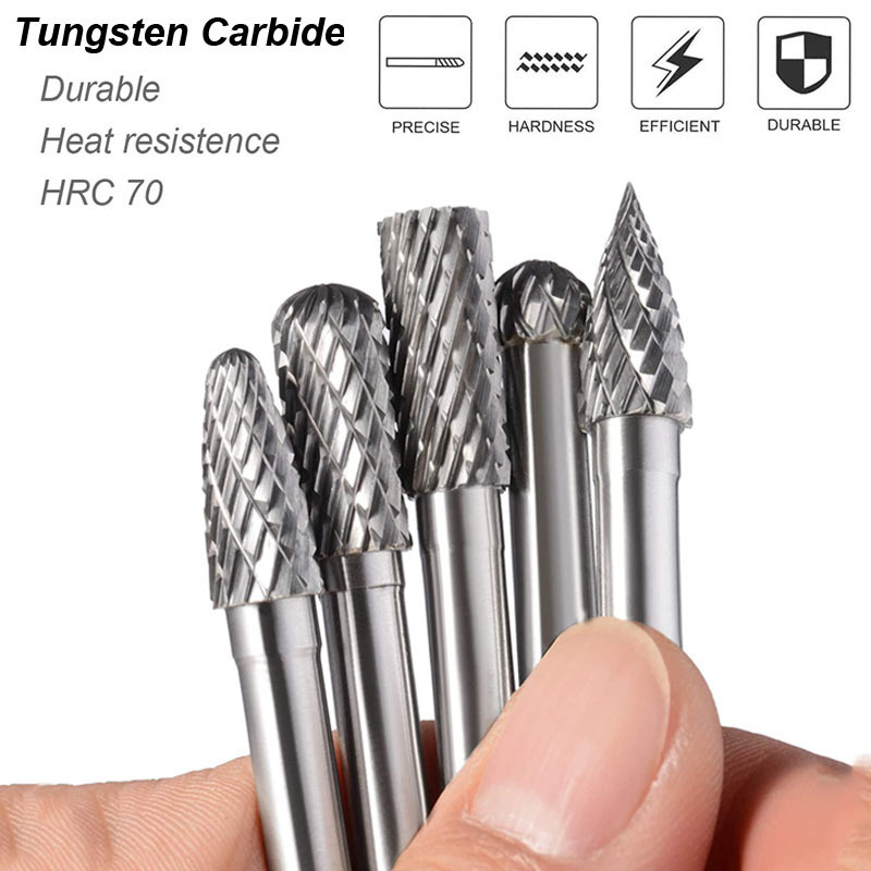 Tungsten Carbide Burrs Set 6mm - Woodworking Rasps And Files reseña y precio